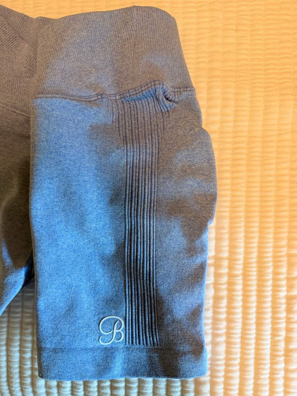 Bombshell Sportswear Baby Blue Scrunch Butt Shorts - Picture 6 of 6